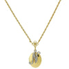 1928 Jewelry Crystal Initial Gold Locket Necklace 16