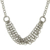 2028 Jewelry Silver Multi Chain Necklace 18