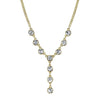 2028 Jewelry Multi Crystal Diamond Cut Cable Chain Y-Necklace 16