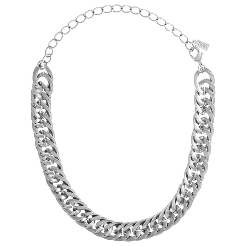 1928 Jewelry Silver Curb Link Chain Choker Necklace 12