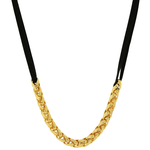 14K Gold Dipped Chain Necklace 16   19 Inch Adjustable