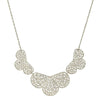 1928 Jewelry Silver Multi Filigree Collar Bib Necklace 16