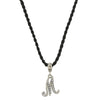 1928 Jewelry Crystal Initial Black Cord Necklace 14