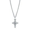 1928 Spiritual Clear Crystal Cross Pendant Necklace 16
