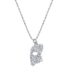 1928 Jewelry Crystal Masquerade Mask Pendant Necklace 18