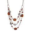 2028 Jewelry Triple Layered Multi Bead Layer Necklace 18
