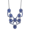 2028 Jewelry Sapphire Blue Faceted Statement Bib Necklace 16