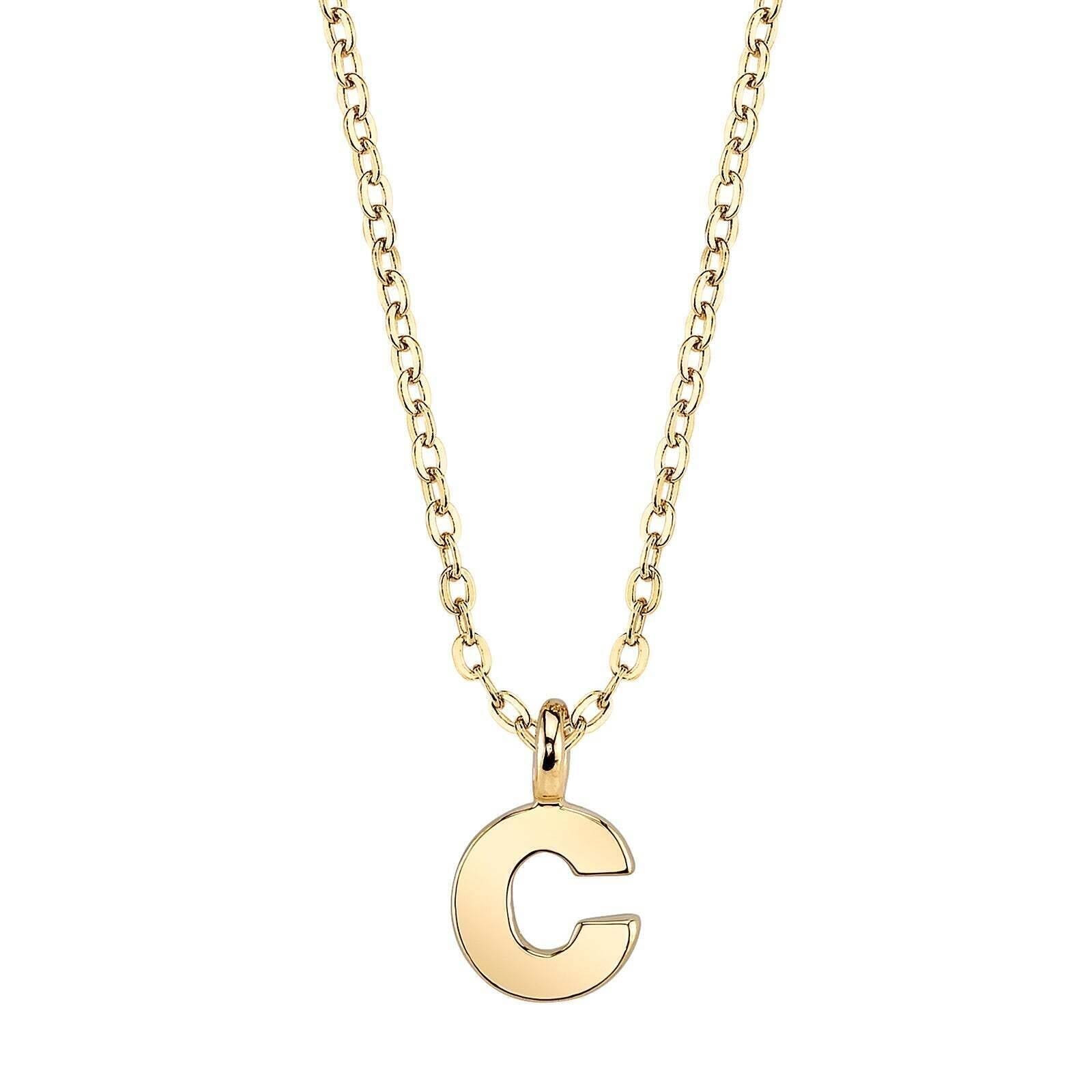 1928 Jewelry Initial Letter Pendant Necklace 20"