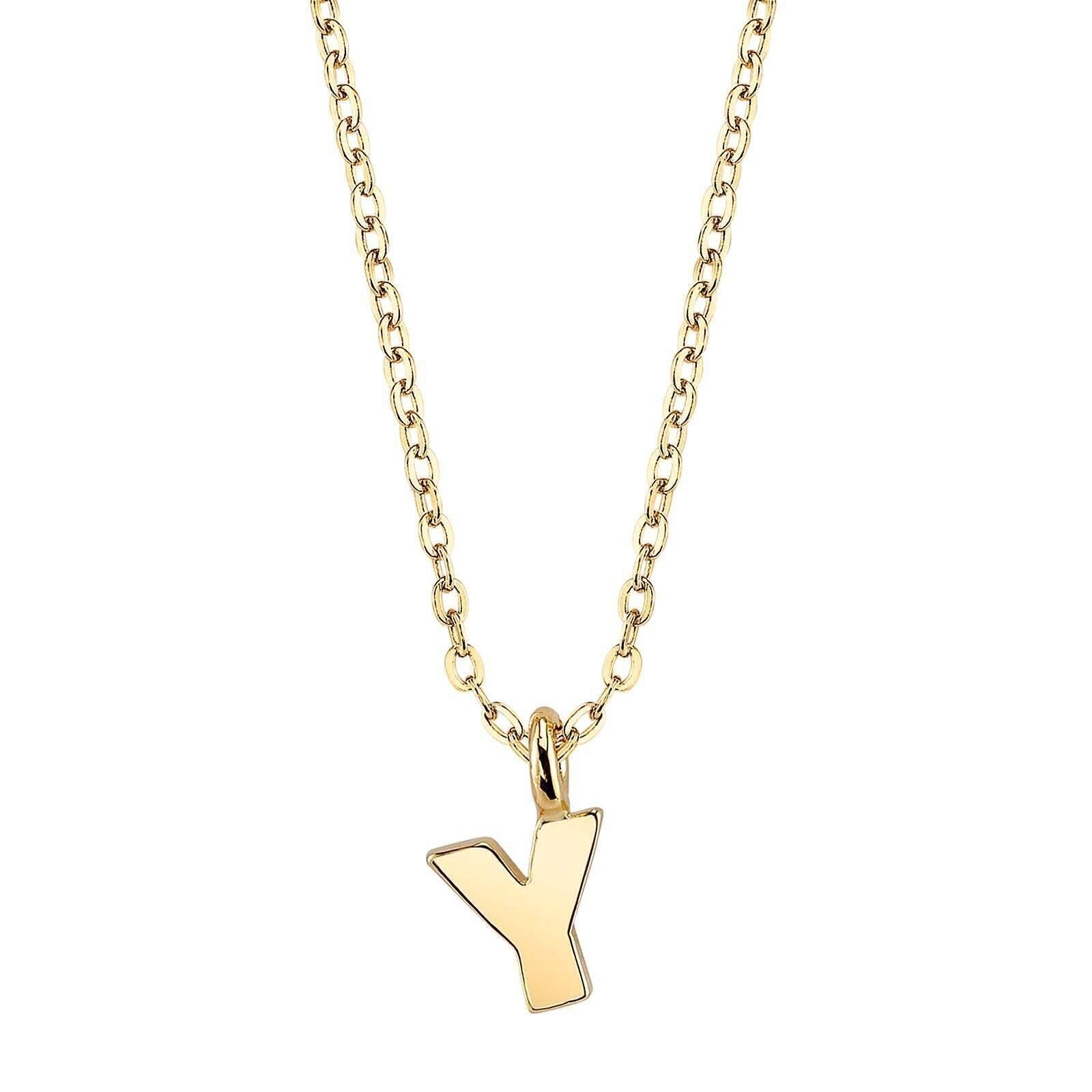 1928 Jewelry Initial Letter Pendant Necklace 20"