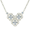 2028 Jewelry Blue Filigree Bib Necklace 16