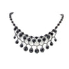 2028 Jewelry Jet Black Beaded Draped Necklace 16