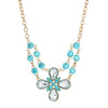 2028 Jewelry Clear Crystal Flower Necklace 16