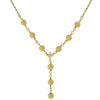 2028 Jewelry Gold Sanded Bead Y-Necklace 16