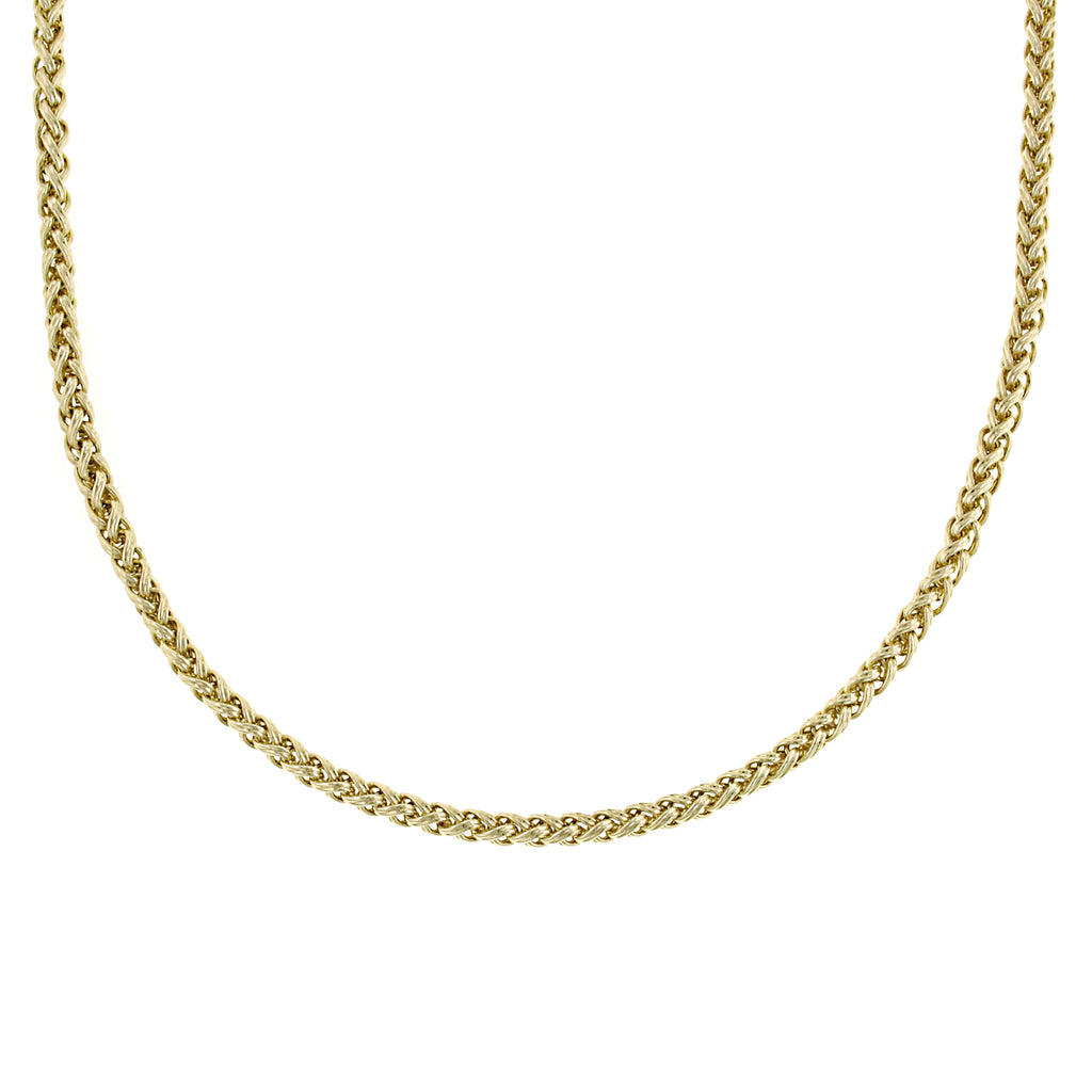 Gold Tone Chain Necklace 16   19 Inch Adjustable