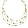 1928 Jewelry Matte Gold 8mm Faux Pearl Strandage Necklace 16