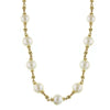 1928 Jewelry White Faux Pearl Beaded Necklace 16