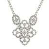 1928 Jewelry Multi Crystal Filigree Pendant Necklace 16