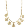 1928 Jewelry Gold Round Open Lattice Necklace 16