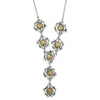 2028 Jewelry Crystal Flower Y-Necklace 18