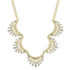 2028 Jewelry Crystal Scallop Collar Necklace 16