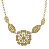 1928 Jewelry Gold Nouveau Signature Filigree Collar Necklace 16