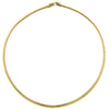 2028 Jewelry Gold Coil Omega Necklace 16