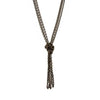 1928 Jewelry Eclipse Black And Gold Chain Tassel Knotted Necklace 16