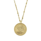 1928 Jewelry Flower Of The Month Pendant Necklace 16"