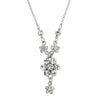 2028 Jewelry Crystal Flower Cluster Pendant Necklace 16