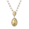 1928 Jewelry Fusion Lux Teardrop Pendant Necklace 16