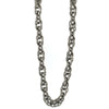 1928 Jewelry Silver Oval Textured Linking Chain Necklace 30