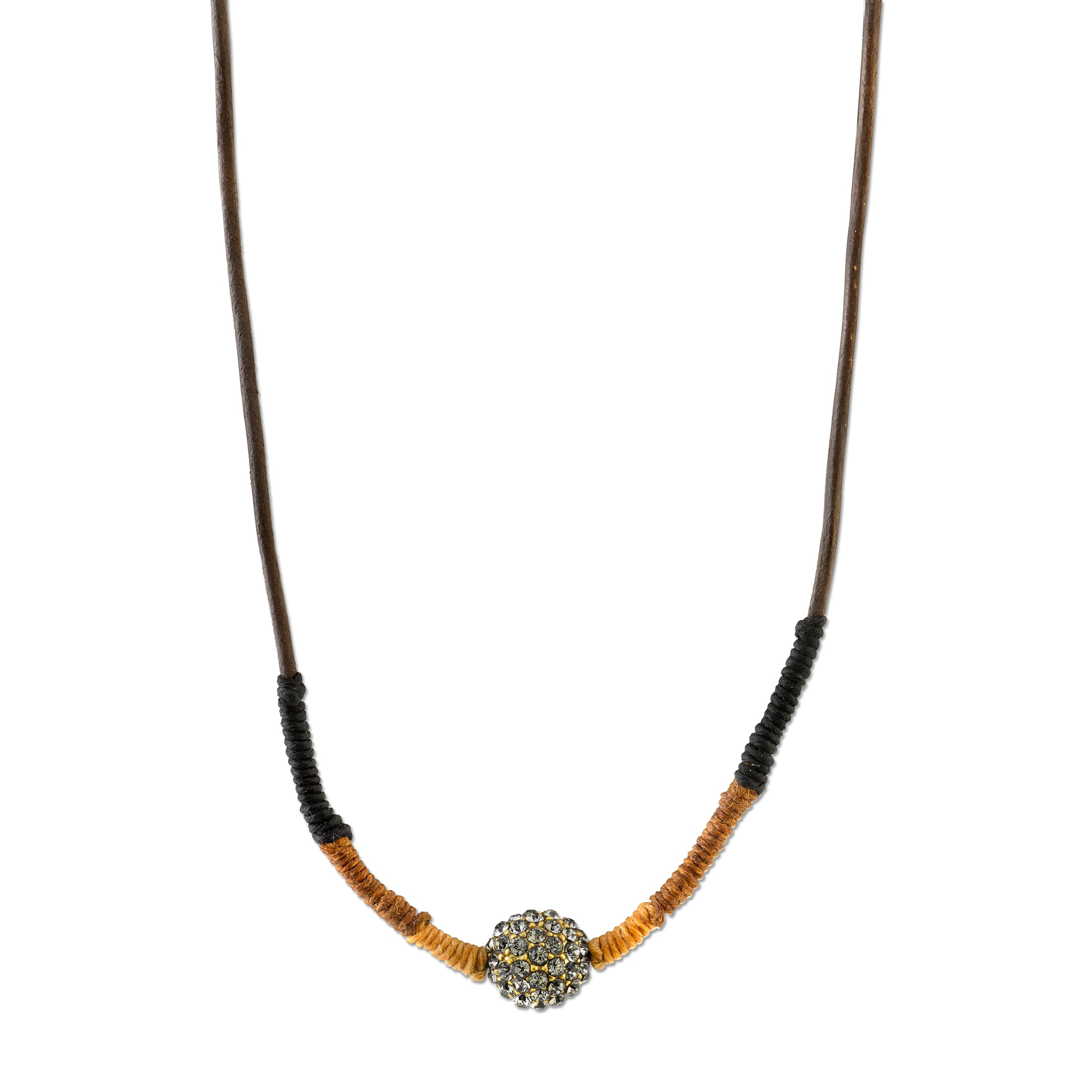 Black thread necklace by Amoliconcepts | The Secret Label