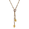 T.R.U. Double Arrowhead Wrapped Lariat Necklace 42
