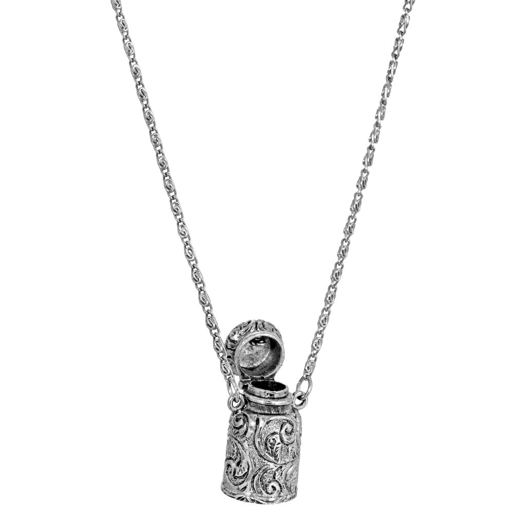 1928 jewelry jar pendant necklace 30 inches