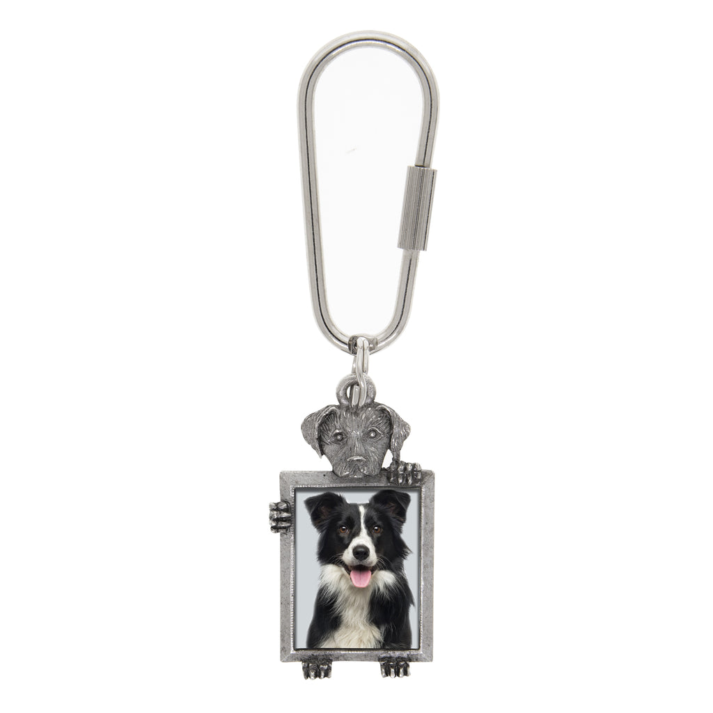 Dog Picture Keychain (Border Collie)