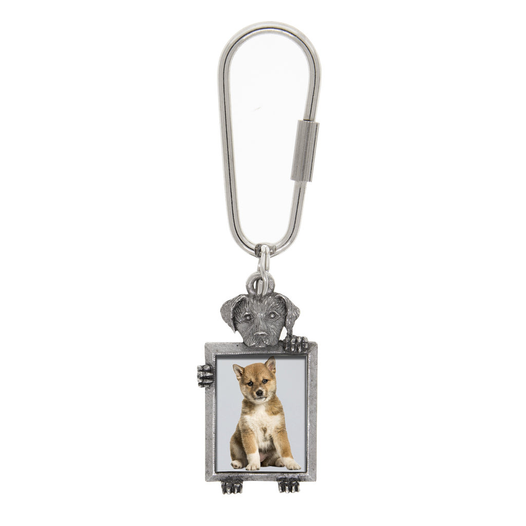 Dog Picture Keychain (Shiba Inu Puppy)
