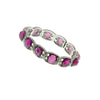 2028 Jewelry Round Purple Fuchsia Stretch Bracelet