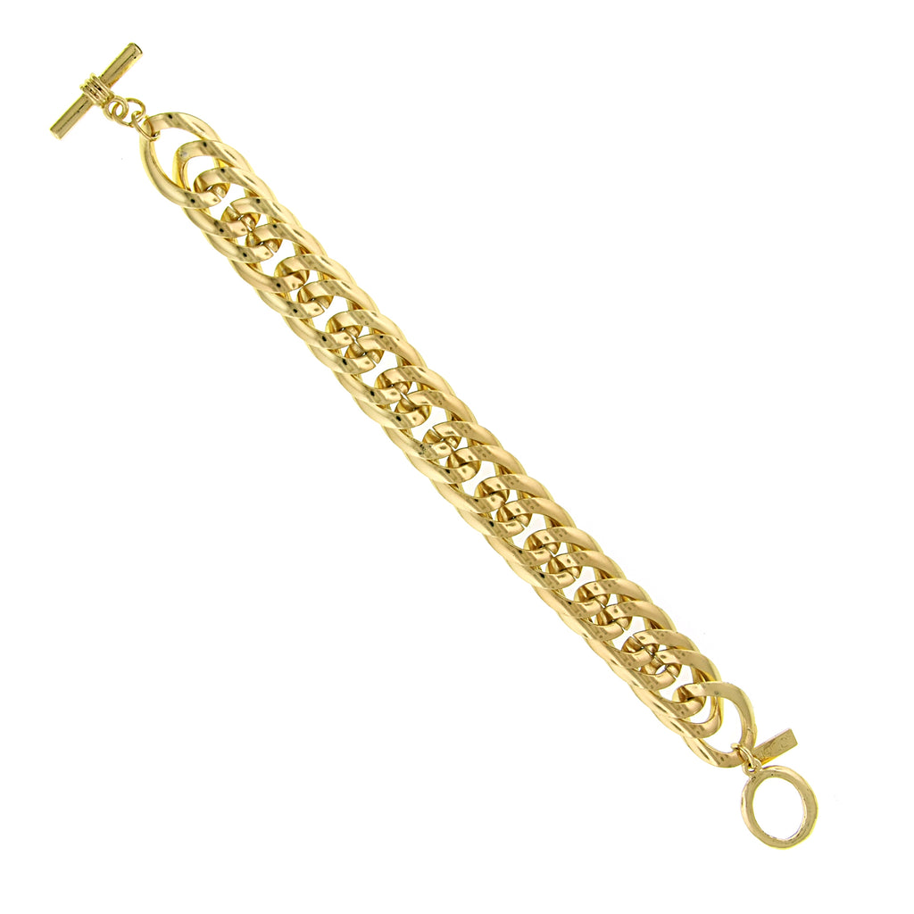 Gold Tone Link Bracelet