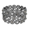 2028 Jewelry Round Spoked Crystal Stretch Bracelet