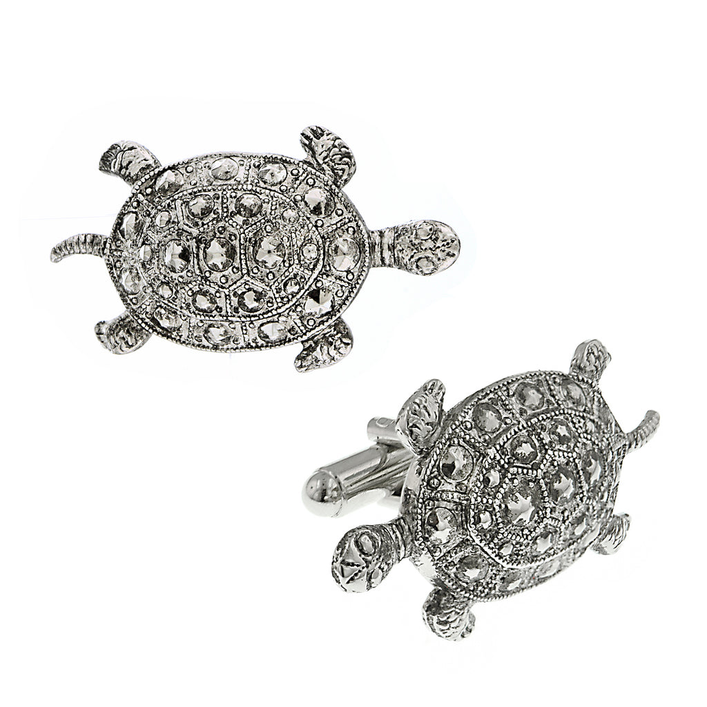 14K Gold Dipped Turtle Cuff Links