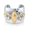 1928 Jewelry Fusion Lux Large Cuff Marquis Bracelet