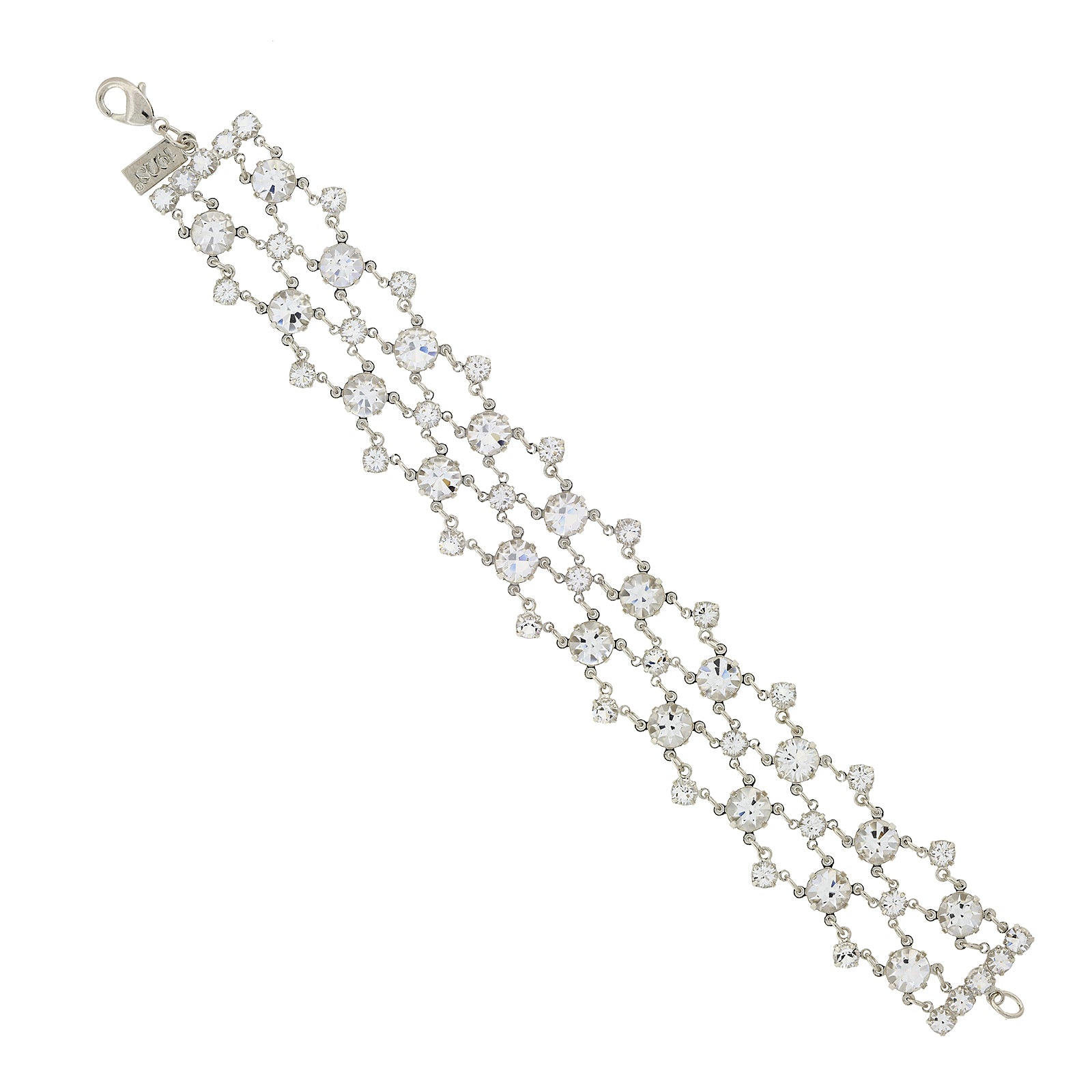 Austrian Crystal Bicon Bracelet in Golden Shadow, Multi-faceted – Byzantium  Collection