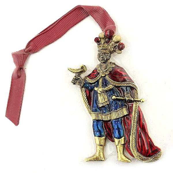 Red Ribbon King Balthazar Ornament