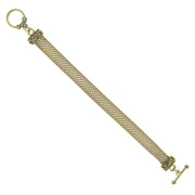 1928 Jewelry Gold Tone Chain Toggle Bracelet