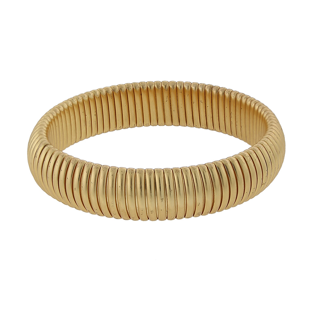 Assorted Gold Tone Stretch Bracelets