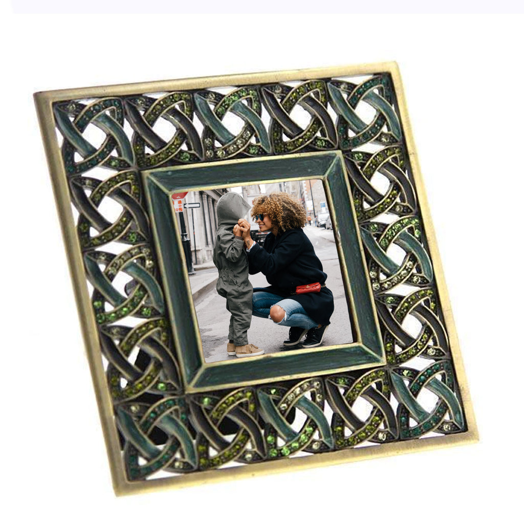 Dark Green And Light Green Square Picture Frame 2" x 2"