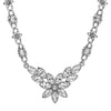 1928 Jewelry Austrian Crystal Flower Pendant Necklace 18
