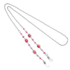 1928 Jewelry Coral And Pink Bead Eyeglass Holder Chain Necklace 24