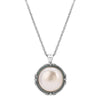 1928 Jewelry Rosabella Round Light Pink Faux Pearl Pendant Necklace 18