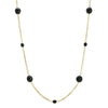 1928 Jewelry Minuit Black Glass Beaded Link Necklace 17